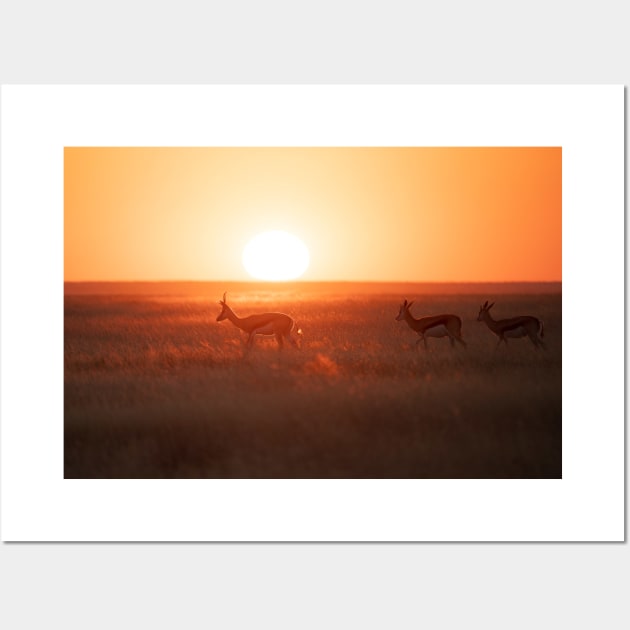 African Sunset Wall Art by withluke